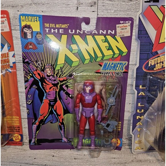 Vintage Marvel Legends The Uncanny X-Men Retro Figure Lot. Magneto, Archangel - Picture 3 of 11
